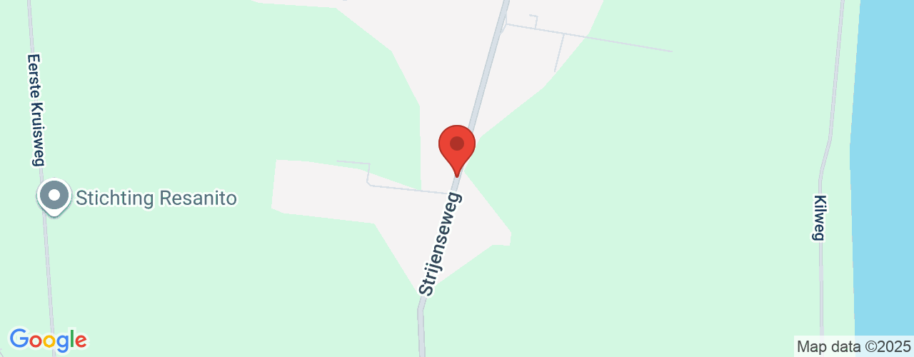 Google Maps afbeelding van de locatie van het incident. De locatie " Strijenseweg, 's-Gravendeel" is aangegeven met een rode marker.