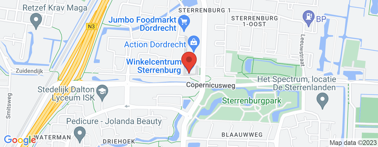 Google Maps afbeelding van de locatie van het incident. De locatie "51.78451130000001,4.6763911" is aangegeven met een rode marker.