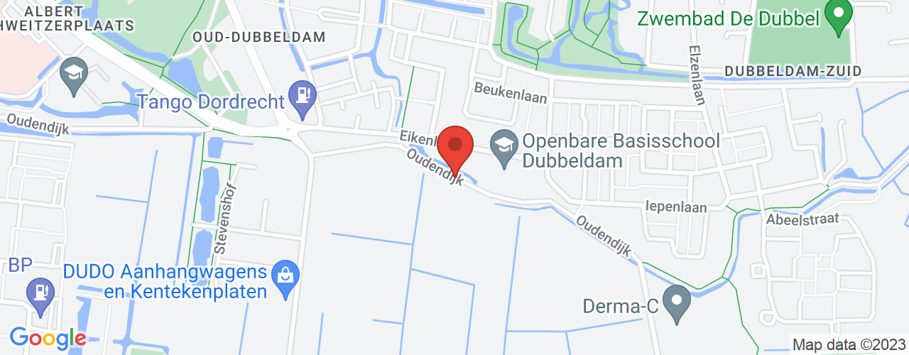 Google Maps afbeelding van de locatie van het incident. De locatie "51.7892319,4.697619299999999" is aangegeven met een rode marker.