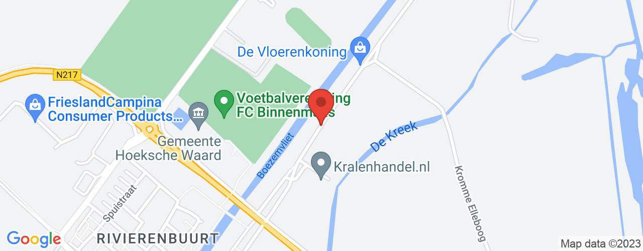 Google Maps afbeelding van de locatie van het incident. De locatie "51.7929746,4.5614142" is aangegeven met een rode marker.