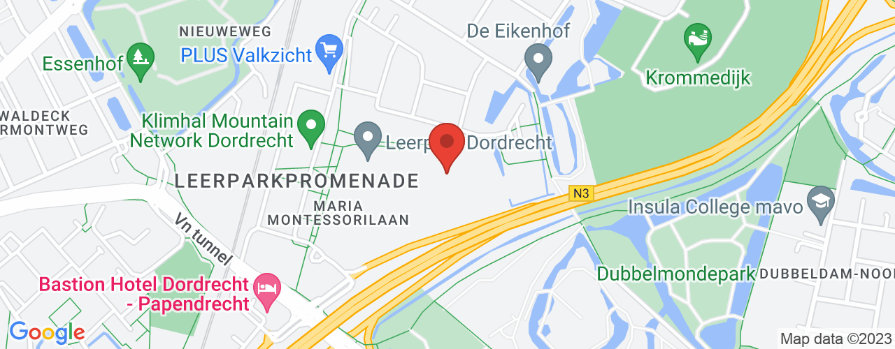 Google Maps afbeelding van de locatie van het incident. De locatie "51.7983736,4.6830308" is aangegeven met een rode marker.