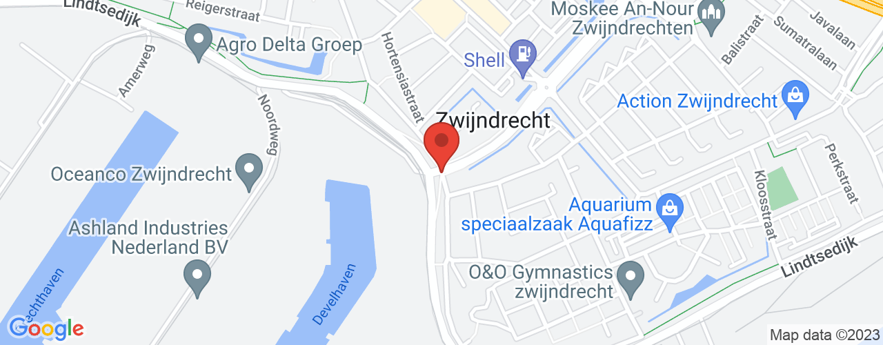 Google Maps afbeelding van de locatie van het incident. De locatie "51.8091605,4.6263705" is aangegeven met een rode marker.