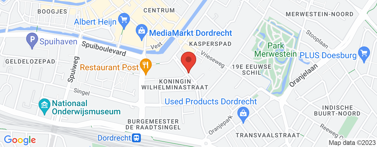 Google Maps afbeelding van de locatie van het incident. De locatie "51.8104431,4.6715572" is aangegeven met een rode marker.