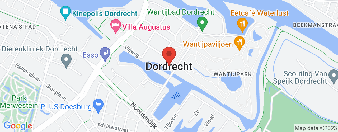 Google Maps afbeelding van de locatie van het incident. De locatie "51.81329789999999,4.6900929" is aangegeven met een rode marker.