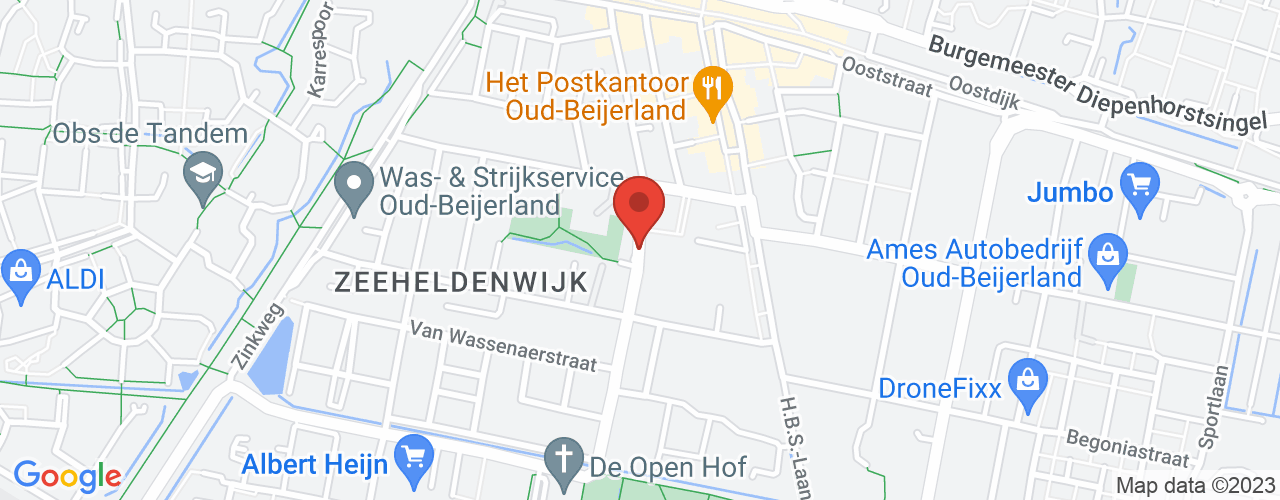 Google Maps afbeelding van de locatie van het incident. De locatie "51.8235547,4.4099616" is aangegeven met een rode marker.