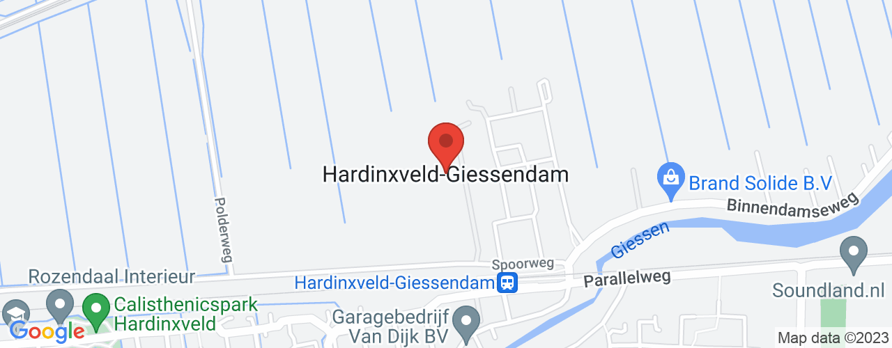 Google Maps afbeelding van de locatie van het incident. De locatie "51.8324299,4.8336405" is aangegeven met een rode marker.