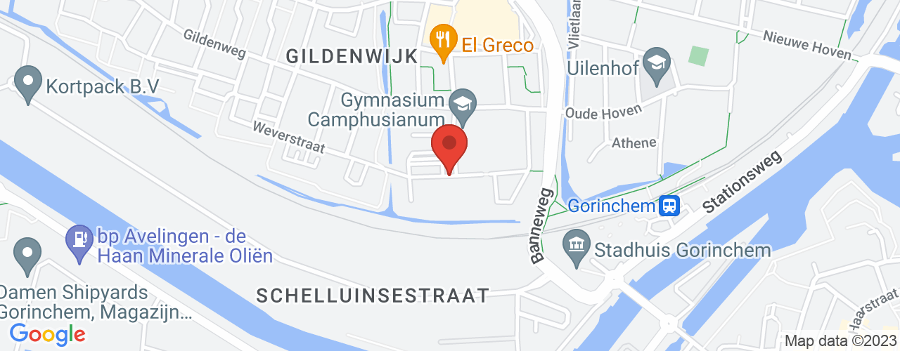 Google Maps afbeelding van de locatie van het incident. De locatie "51.8341236,4.9607019" is aangegeven met een rode marker.