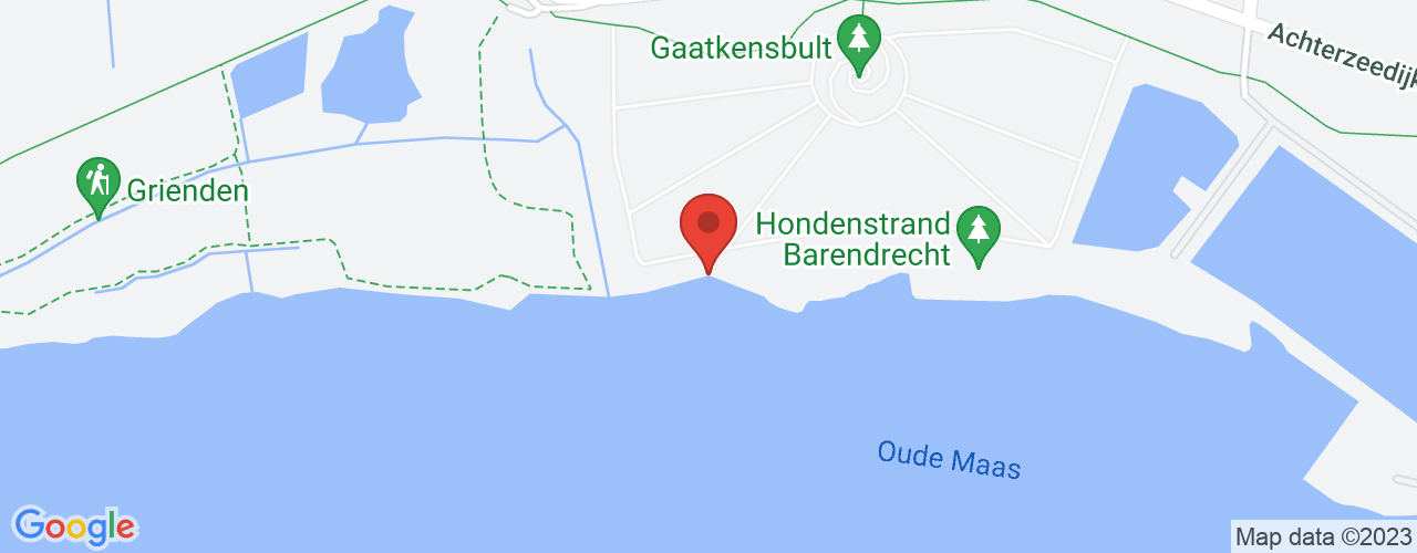 Google Maps afbeelding van de locatie van het incident. De locatie "51.837673,4.4972779" is aangegeven met een rode marker.