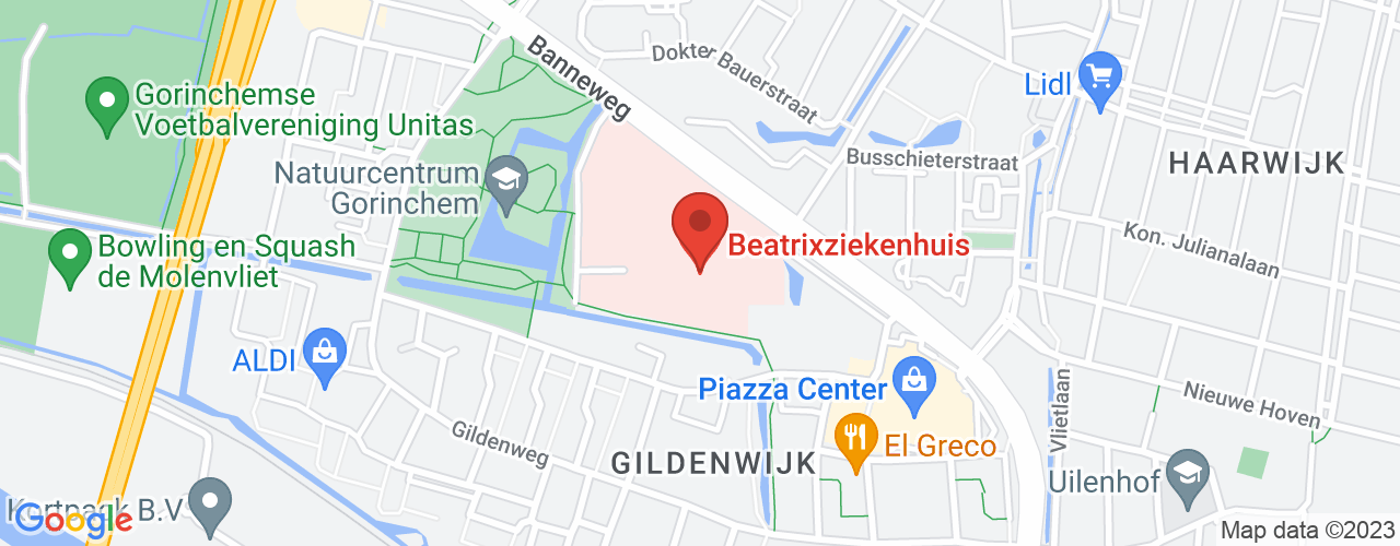 Google Maps afbeelding van de locatie van het incident. De locatie "51.8386931,4.9574523" is aangegeven met een rode marker.