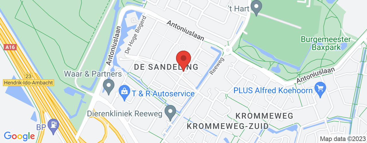 Google Maps afbeelding van de locatie van het incident. De locatie "51.8399574,4.625636900000001" is aangegeven met een rode marker.