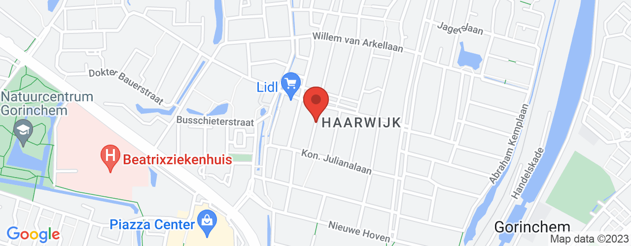 Google Maps afbeelding van de locatie van het incident. De locatie "51.8400262,4.966391499999999" is aangegeven met een rode marker.