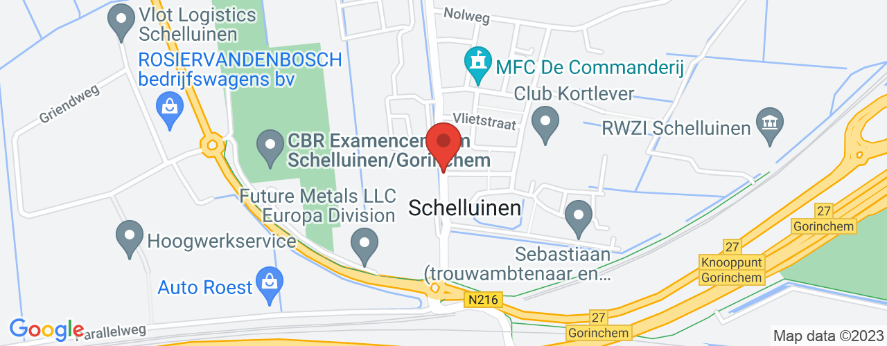 Google Maps afbeelding van de locatie van het incident. De locatie "51.8425824,4.924666999999999" is aangegeven met een rode marker.