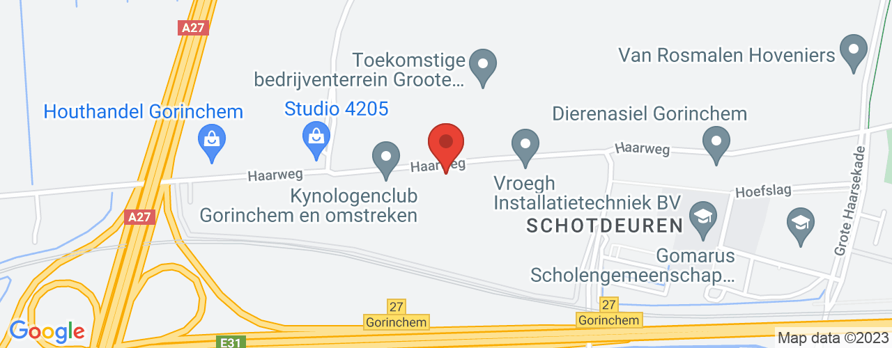 Google Maps afbeelding van de locatie van het incident. De locatie "51.8495833,4.961149199999999" is aangegeven met een rode marker.