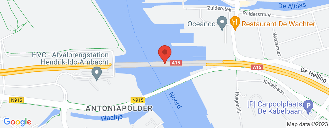 Google Maps afbeelding van de locatie van het incident. De locatie "51.85758999999999,4.654059999999999" is aangegeven met een rode marker.