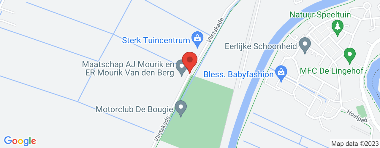 Google Maps afbeelding van de locatie van het incident. De locatie "51.8612399,4.980650499999999" is aangegeven met een rode marker.