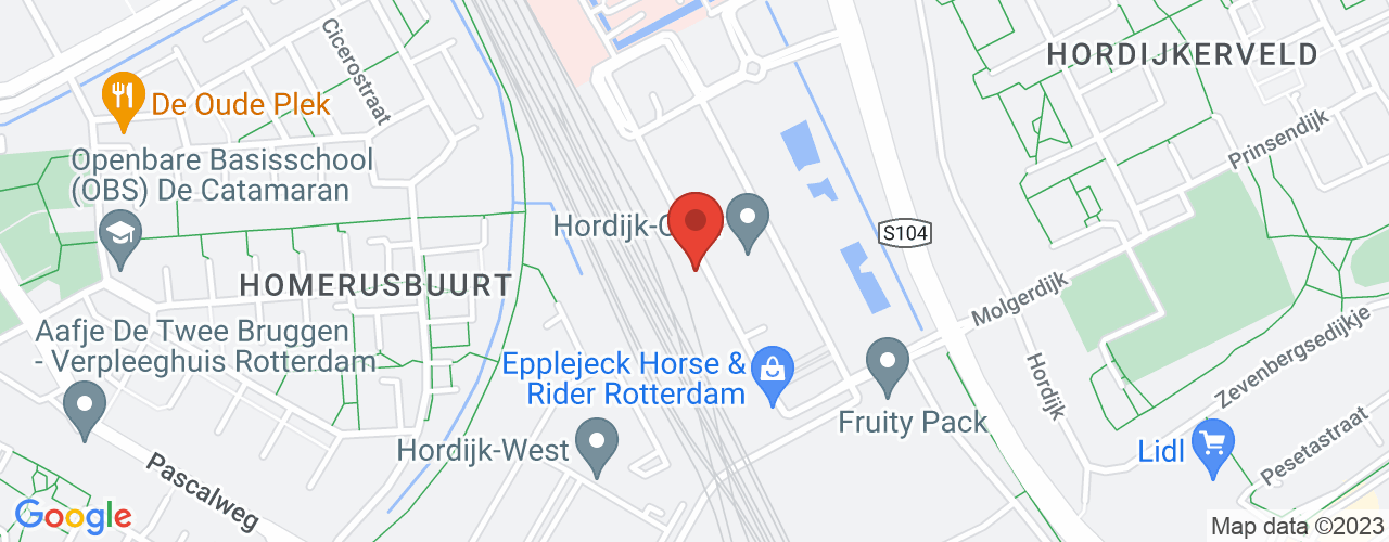 Google Maps afbeelding van de locatie van het incident. De locatie "51.8751057,4.536556700000001" is aangegeven met een rode marker.
