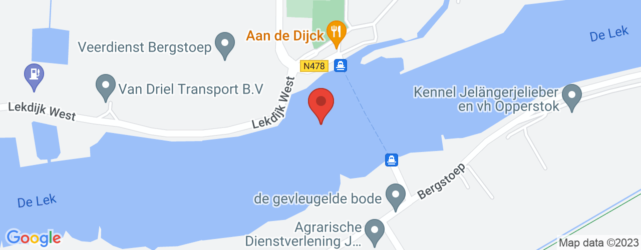 Google Maps afbeelding van de locatie van het incident. De locatie "51.9185922892958,4.784136563476573" is aangegeven met een rode marker.