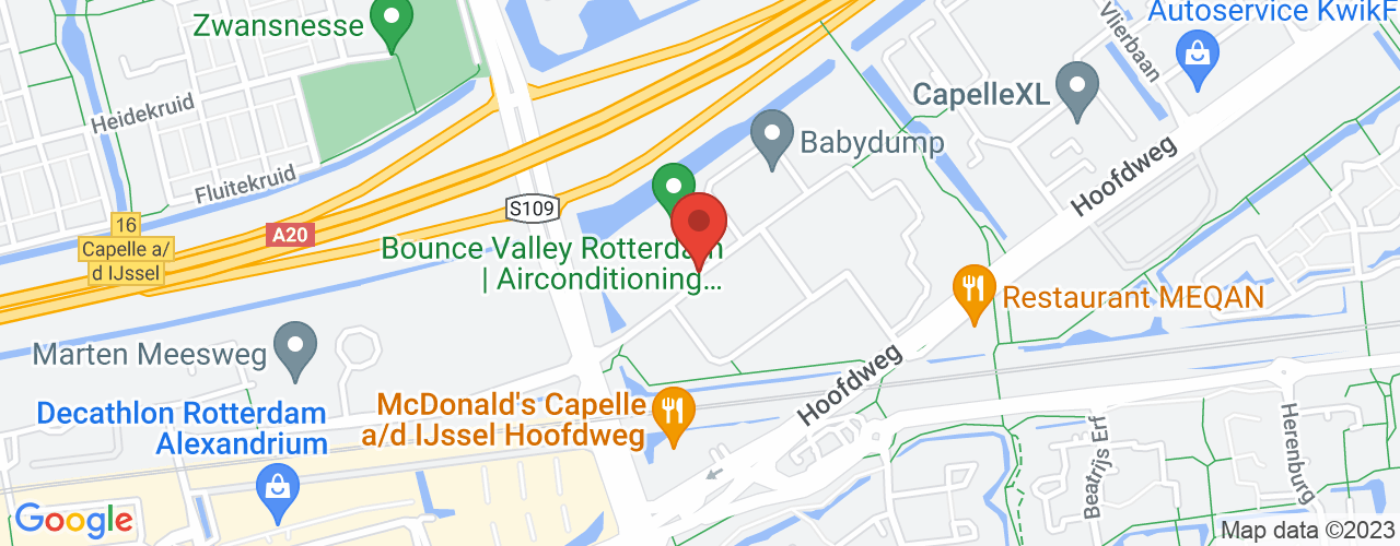 Google Maps afbeelding van de locatie van het incident. De locatie "51.9543365,4.565958" is aangegeven met een rode marker.