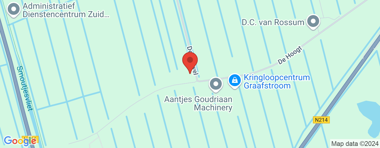 Google Maps afbeelding van de locatie van het incident. De locatie "De Hoogt 18, Goudriaan" is aangegeven met een rode marker.