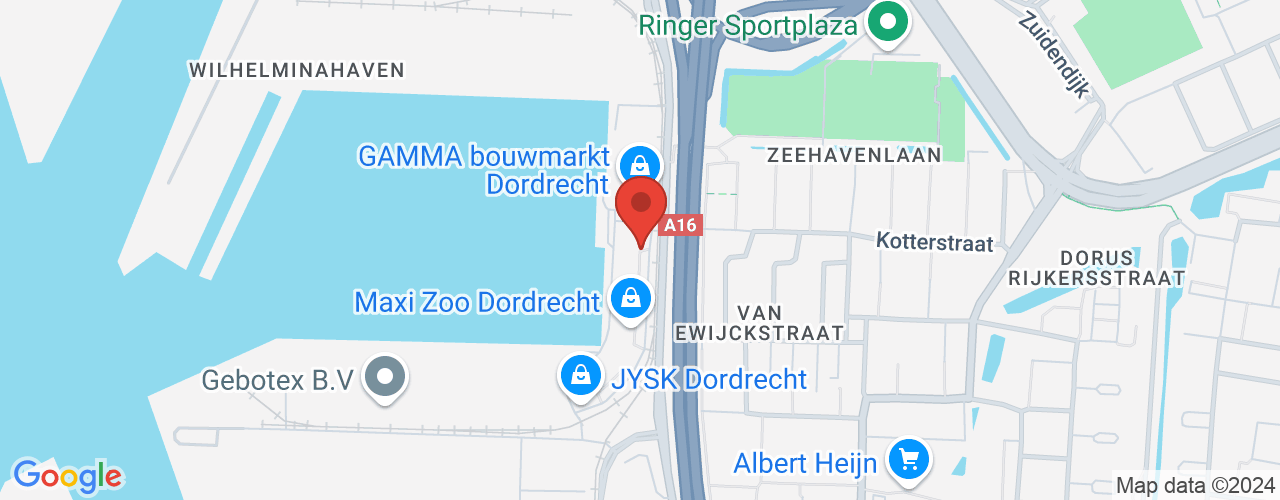 Google Maps afbeelding van de locatie van het incident. De locatie "Mijlweg Dordrecht " is aangegeven met een rode marker.