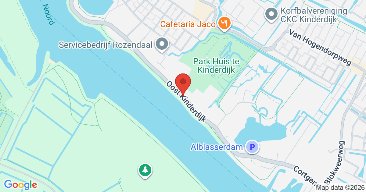 Brand in schuur naast woning Oost Kinderdijk in Alblasserdam