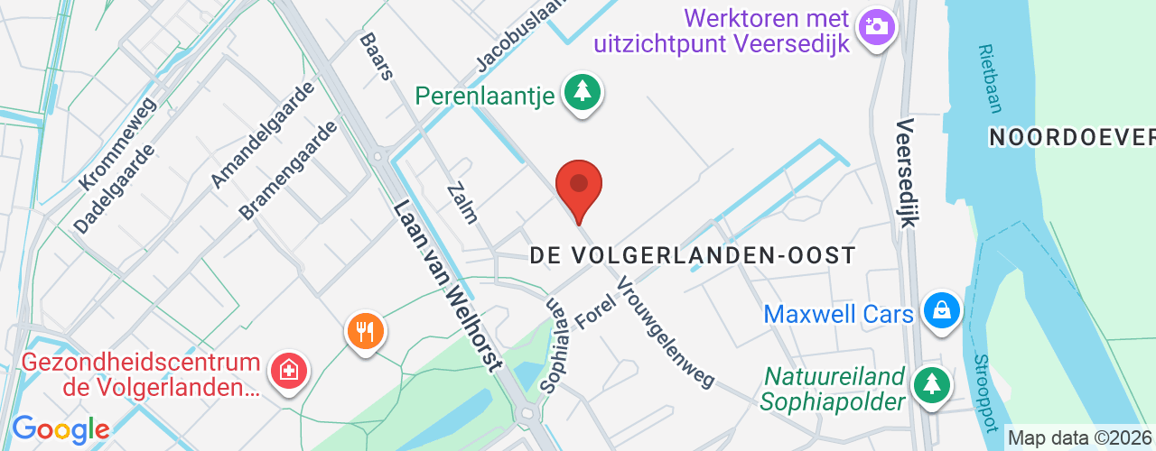 Google Maps afbeelding van de locatie van het incident. De locatie "Vrouwgelenweg Hendrik-Ido-Ambacht " is aangegeven met een rode marker.