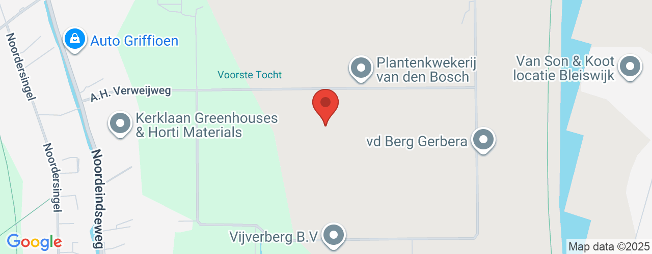 Google Maps afbeelding van de locatie van het incident. De locatie "Zuid Holland-Zuid" is aangegeven met een rode marker.